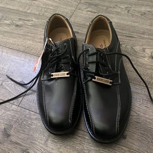 NWT Dockers Black Genuine Leather Dress Shoes